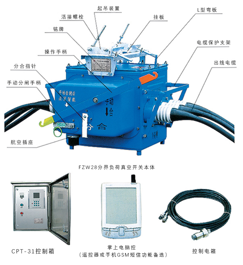 FZW28分界負(fù)荷真空開(kāi)關(guān)本體